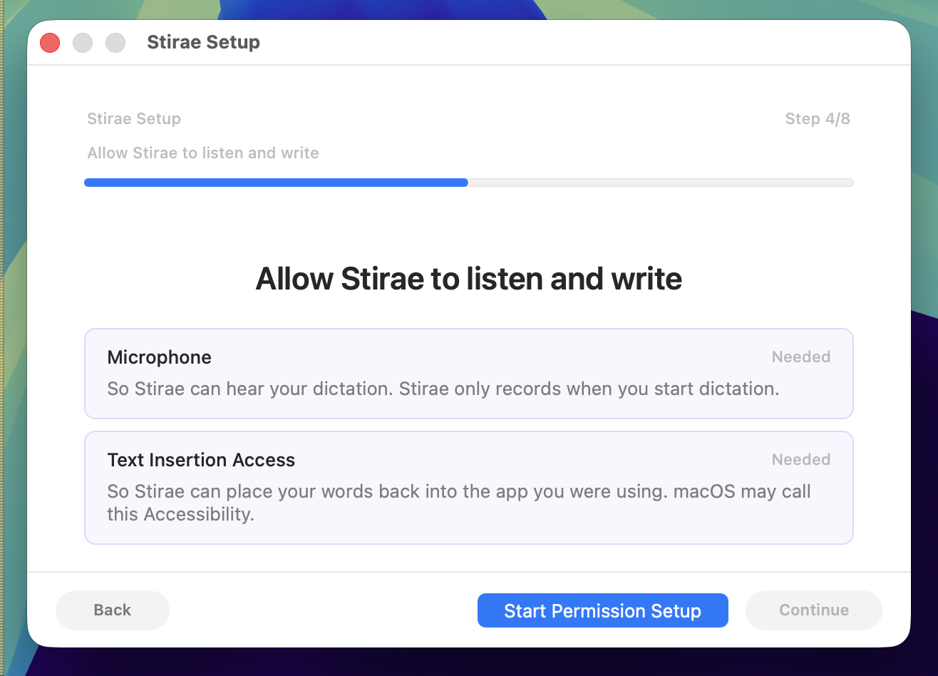 Setup: Grant permissions